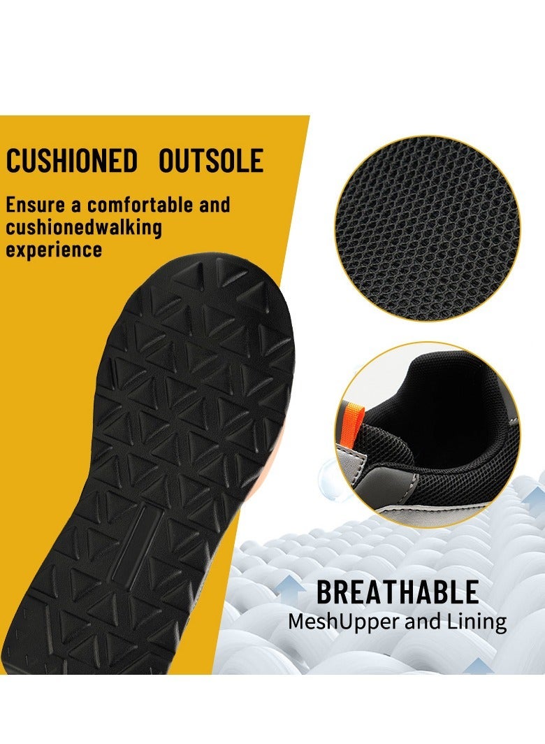 SLIMTA Safety Shoes for Men & Women - Breathable Flying Woven, Anti-Smash, Lightweight PU Sole Sporty Work Shoes - Image 5